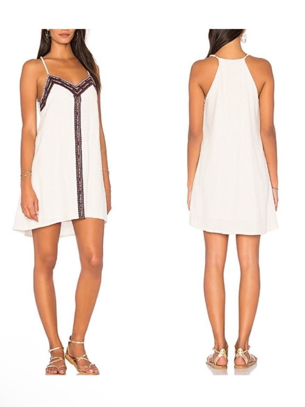 NWT SANCTUARY Maya Light Dune Boho Tank Dress L